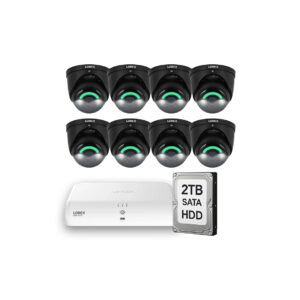 Lorex E896DDB 4K Camera (x8) with Lorex N910 Fusion 4K+ NVR with 2TB HDD SATA